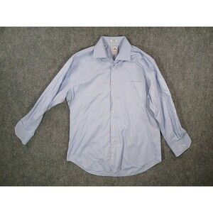 Peter Millar Nanoluxe Easy Care Dress Shirt 16.5 Regular Blue Champions Tour